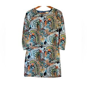 NWT! J crew outlet paisley patterned dress‎